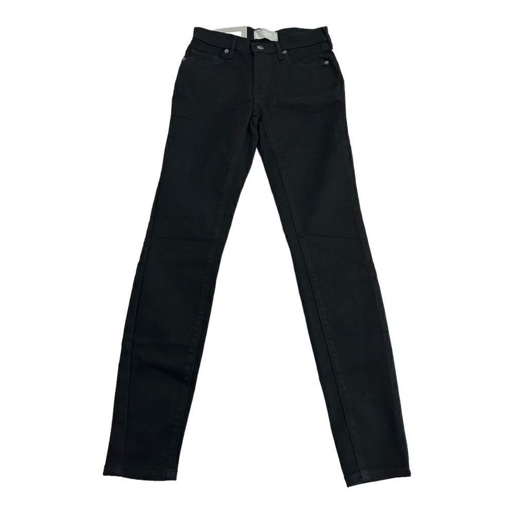 Everlane Women's The Mid-Rise Skinny Stretch Jeans Black Size 25 Regular